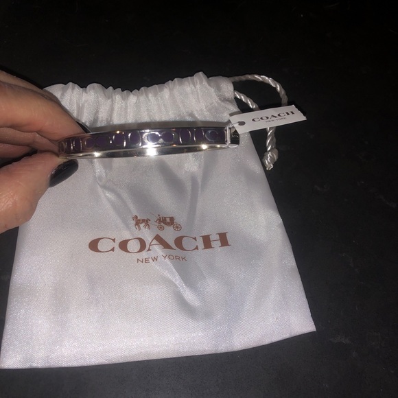 ๐ NEW with tags ๐ Coach signature purple bangle - Picture 3 of 5